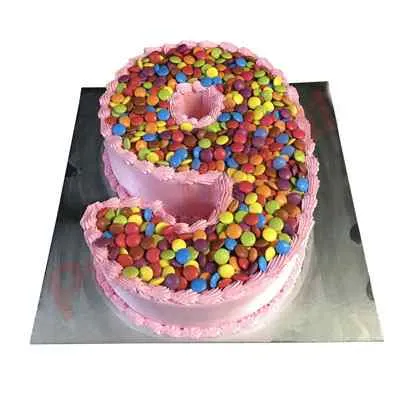 9 Number Gems Cake