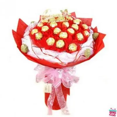 16 Pcs Ferrero Rocher Bouquet