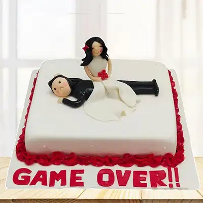 Game Over Honeymoon Cake