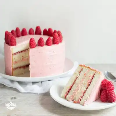 Raspberry Birthday Cake