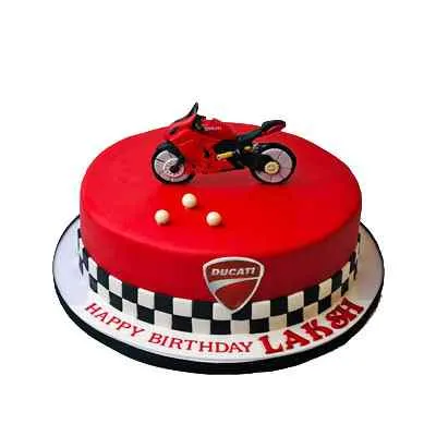 Sports Bike Theme Cake