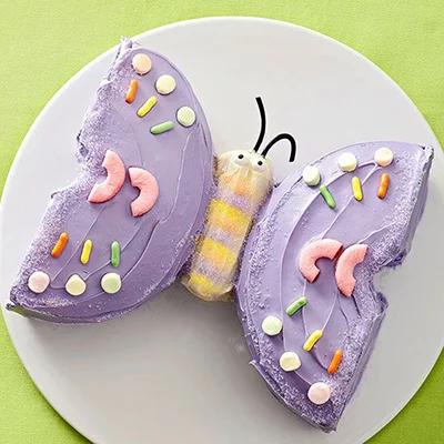 Purple Butterfly Cake