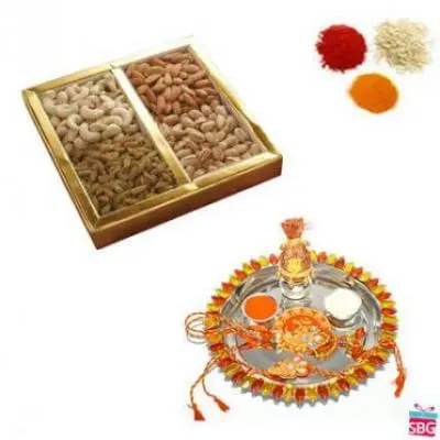 Rakhi Thali With Mix Dry Fruits