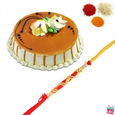 Butter Scotch Cake With Rakhi