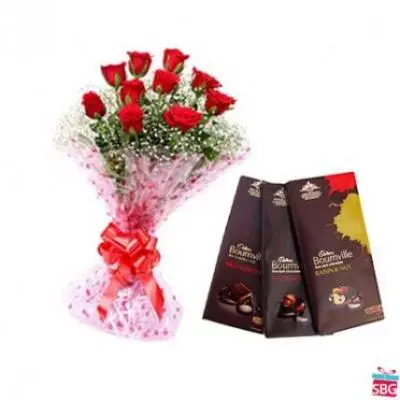 Red Roses With Bournville