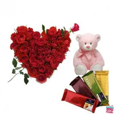 Roses Heart, Teddy With Temptation