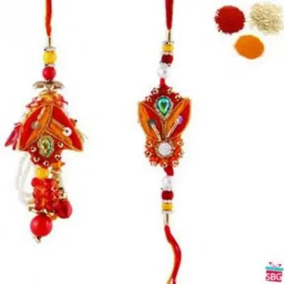 Handcrafted Bhaiya Bhabhi Rakhi