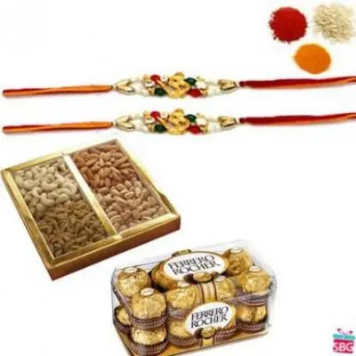 Dry Fruits, Chocolates, Rakhi