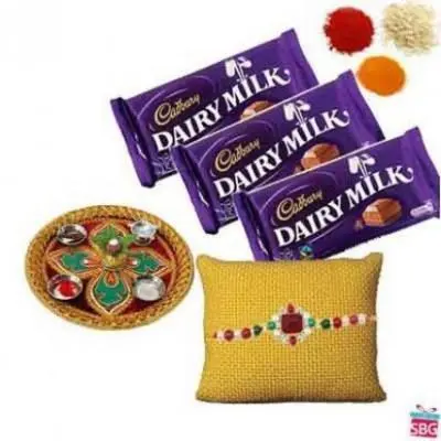 Rakhi Thali With Dairy Milk