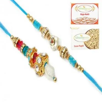 Rakhi Set with Rakhi Sweets