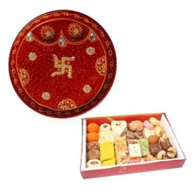 Rakhi Thali with Mix Sweets