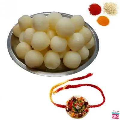 1 Rakhi With Rasgulla