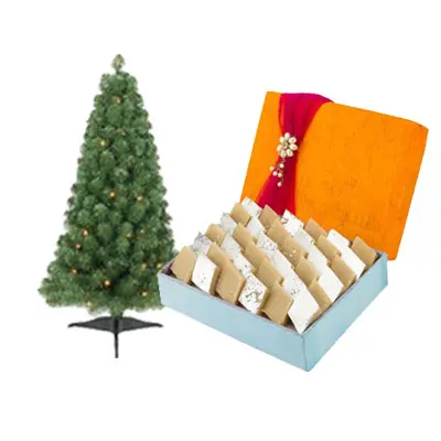 Christmas Tree With Kaju Katli