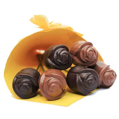 Dark and Milk Chocolates Roses