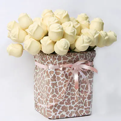 White Chocolate Roses Pack of 50