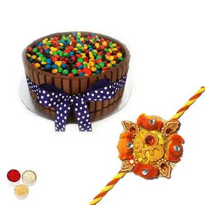 Rakhi with Kitkat Cake