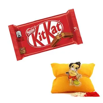 Hanuman Rakhi with Kitkat Chocolate