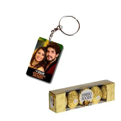 Photo Key Chain with Ferrero Rocher