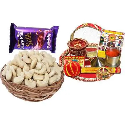 Thali with Dairy Milk & Cashew