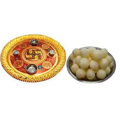 Thali with Rasgulla Box