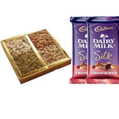 Mixed Dry Fruits with Dairy Milk Silk