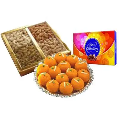 Mixed Dry Fruits with Ladoo & Celebration