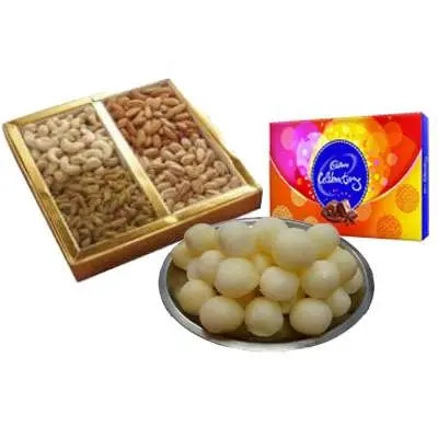 Mixed Dry Fruits with Rasgulla & Celebration