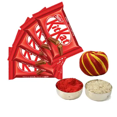 Kitkat with Roli Chawal & Moli