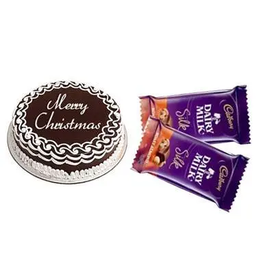 Christmas Cake with Dairy Milk Silk