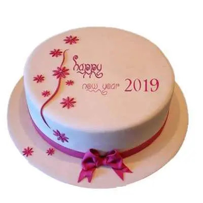 New Year Vanilla Cake