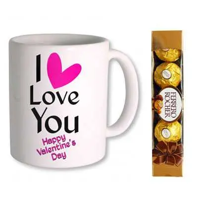 I Love You Valentine Day Mug & Ferrero