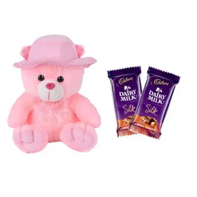 16 Inch Teddy Bear with Silk Chocolates