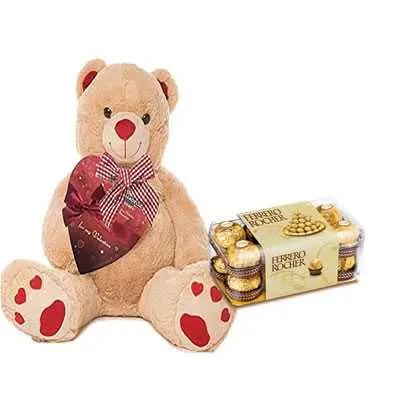 Big Teddy with Ferrero Rocher