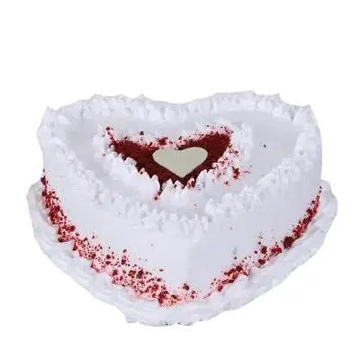 Red Velvet Cream Heart Cake