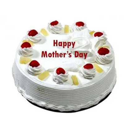 Eggless Mothers Day Pineapple Cake
