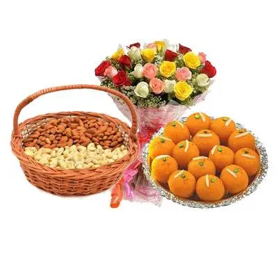 Almonds, Cashew, Laddu & Mix Roses