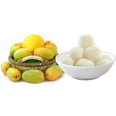 Mango Basket with Rasgulla