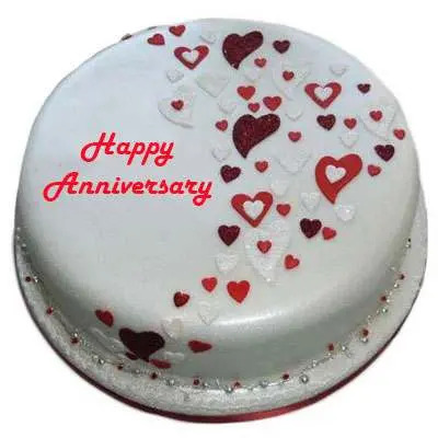 Wedding Anniversary Vanilla Cake