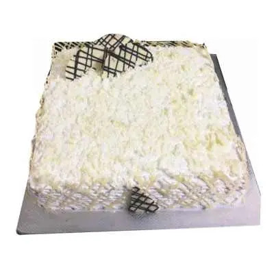 White Forest Square Cake