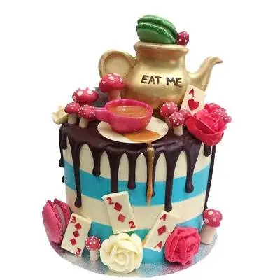 Alice in Wonderland Fondant Cake