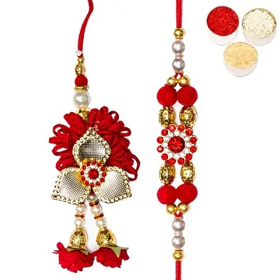 Red Bhaiya Bhabhi Rakhi