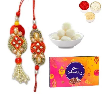 Designer Bhaiya Bhabhi Rakhi, Celebration & Rasgulla