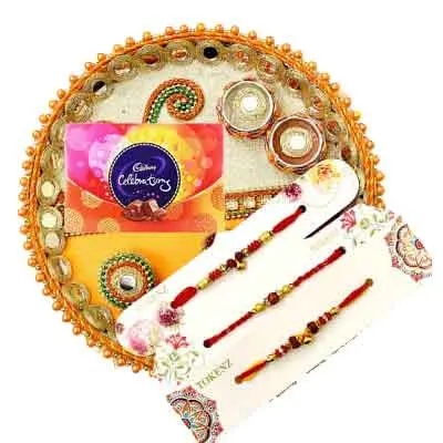 3 Rakhi with Rakhi Thali & Celebration