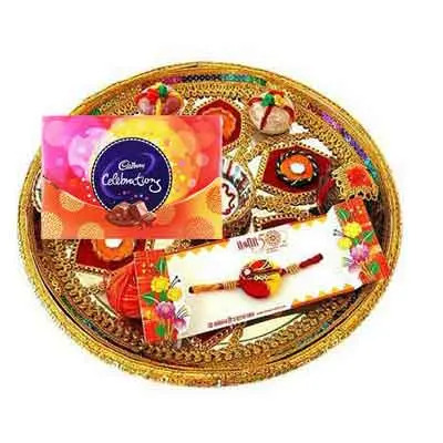 Rajasthani Rakhi Thali with Celebration