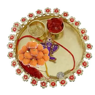 Rakhi Thali for Brother with Laddu