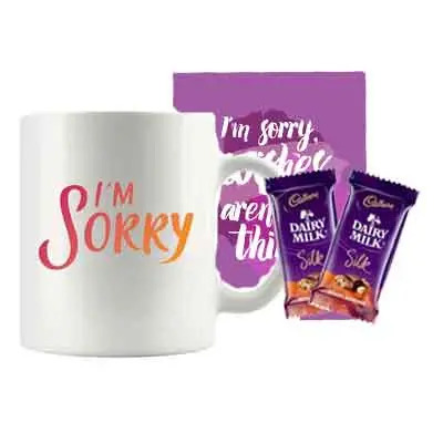 I M Sorry Mug With Silk & Card