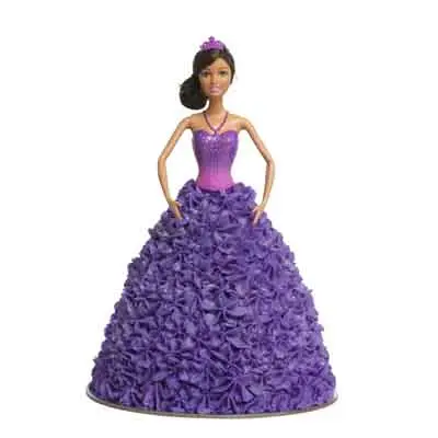 Ballerina Purple Sparkle Barbie Doll Cake
