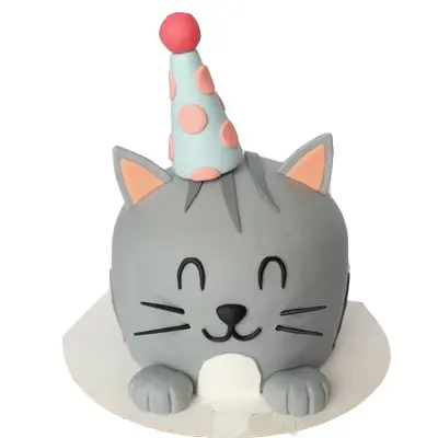 Kitty Cat Birthday Cake