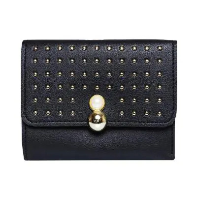 Women Designer Party Hand Wallet Black