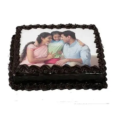 Chocolate Photo Cake Square